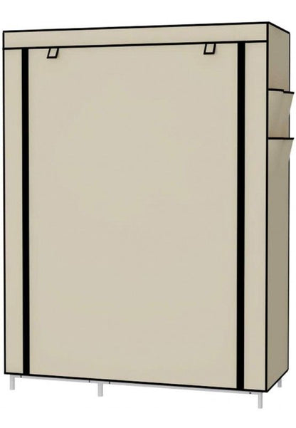 Lichidare de Stoc! Dulap de haine din panza cu schelet metalic 105 x 45 x 175 cm, inchidere cu fermoar vertical, cadrul stabil