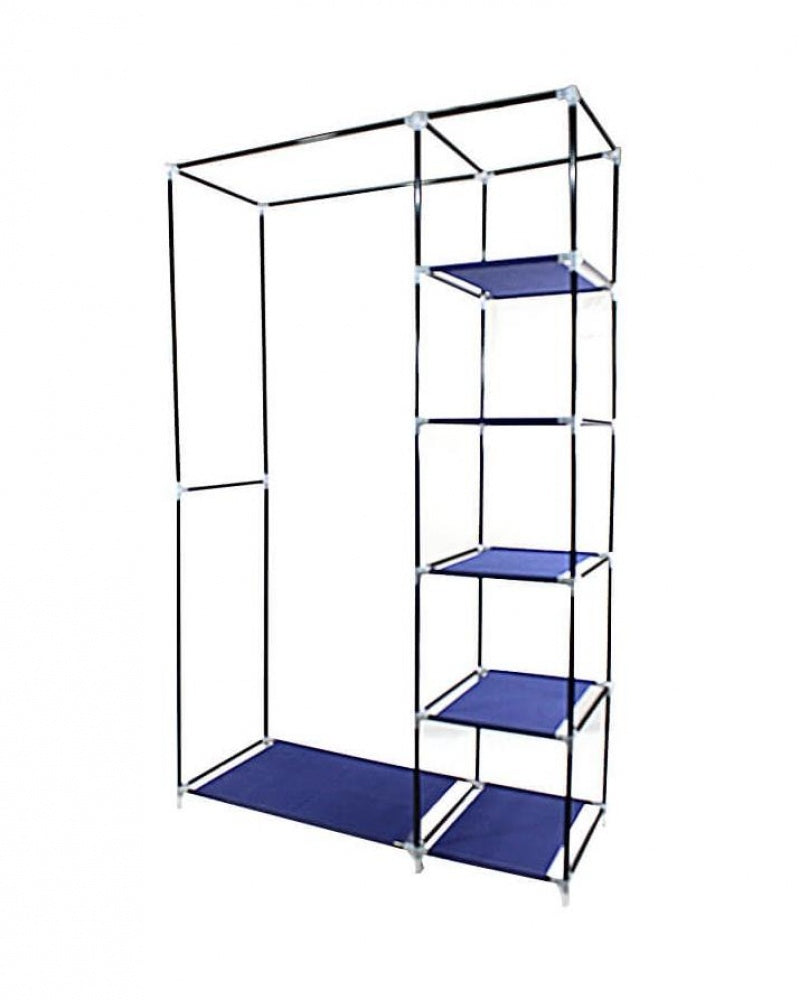 Lichidare de Stoc! Dulap de haine din panza cu schelet metalic 105 x 45 x 175 cm, inchidere cu fermoar vertical, cadrul stabil