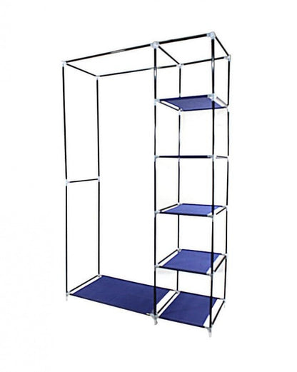 Lichidare de Stoc! Dulap de haine din panza cu schelet metalic 105 x 45 x 175 cm, inchidere cu fermoar vertical, cadrul stabil