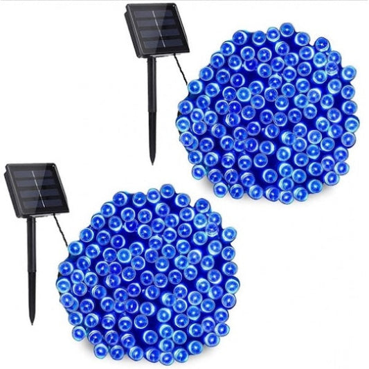 Set 2 x Decoratiune solara 30m 300 leduri - albastru