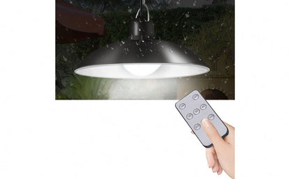 Set panou solar cu 2 becuri LED cu aplica, telecomanda, 50W