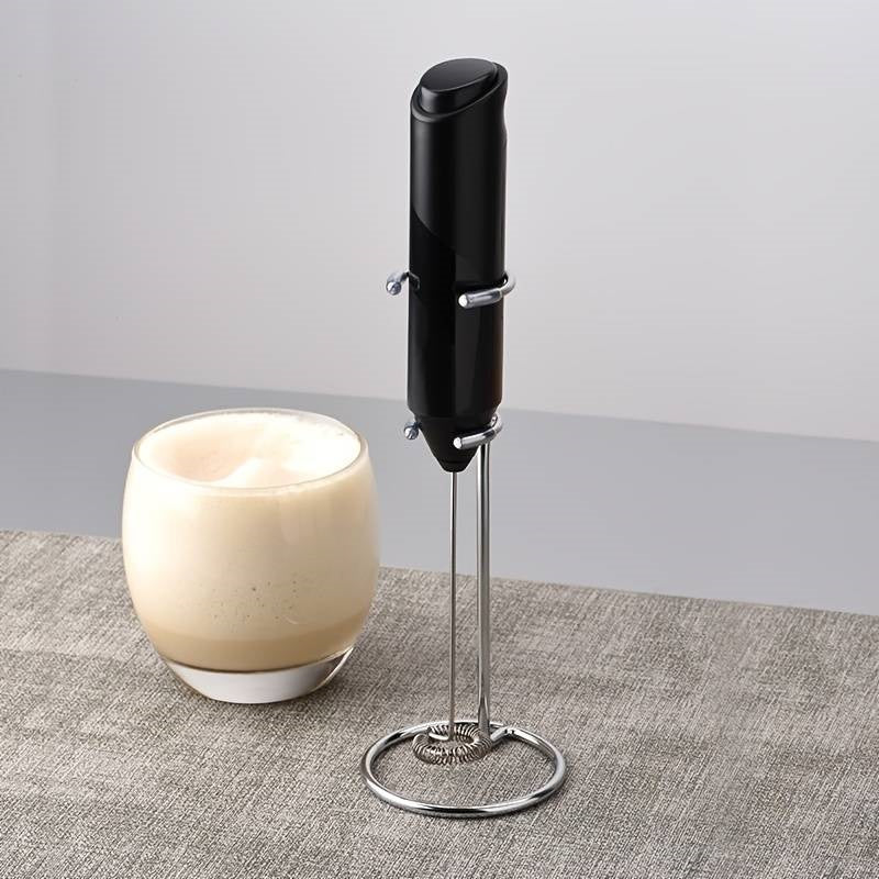 Mixer Electric pentru Spuma Lapte, Spumator Cafea Portabil cu Suport Metalic