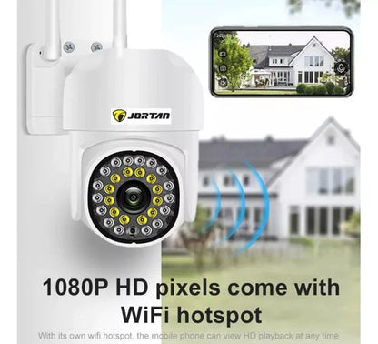 Set 3 x Camere de Supraveghere Video Jortan , 32 Leduri, Rotative, Infrarosu, Rezistanta la apa + 3 carduri 32GB