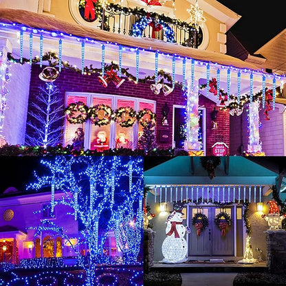 Decoratiune Luminoasa 8 turturi 20-30 cm, 36 LED, 3 metri