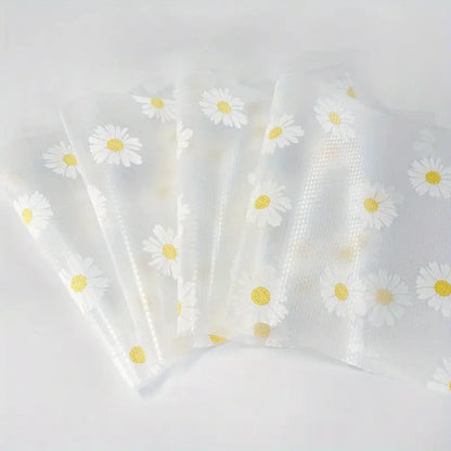 Set 3 x Folie din silicon pentru sertare, model margarete, 45 x 300 cm