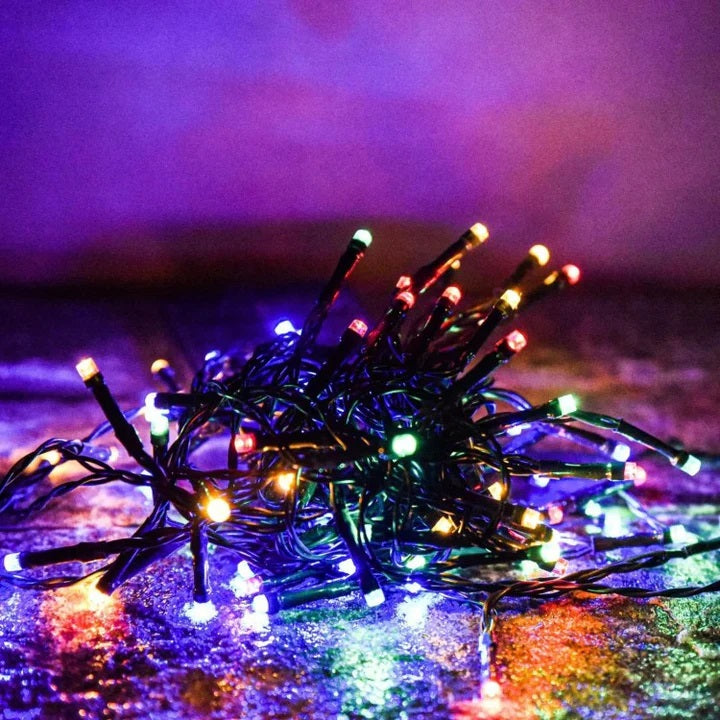 Lichidare de stoc: Decoratiune cu Incarcare Solara, 50 metri, 500 led - Multicolora
