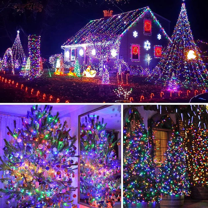 Lichidare de stoc: Decoratiune cu Incarcare Solara, 50 metri, 500 led - Multicolora