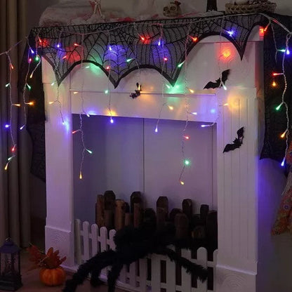 Decoratiune - Franjuri, cu LED-uri Tip Turturi, 12 metri - multicolora