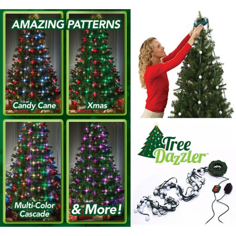Decoratiune lumini cu telecomanda pentru brad