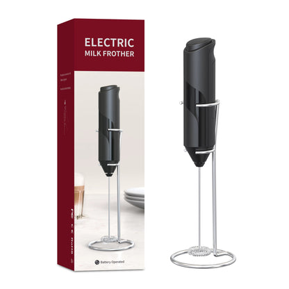 Mixer Electric pentru Spuma Lapte, Spumator Cafea Portabil cu Suport Metalic