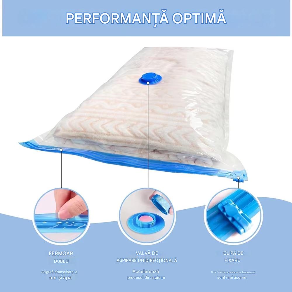 Set 4 saci vidat pentru depozitare, dimensiune 70x100 cm