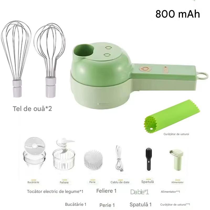 Tocator si maruntitor electric pentru alimente si legume 4 in 1
