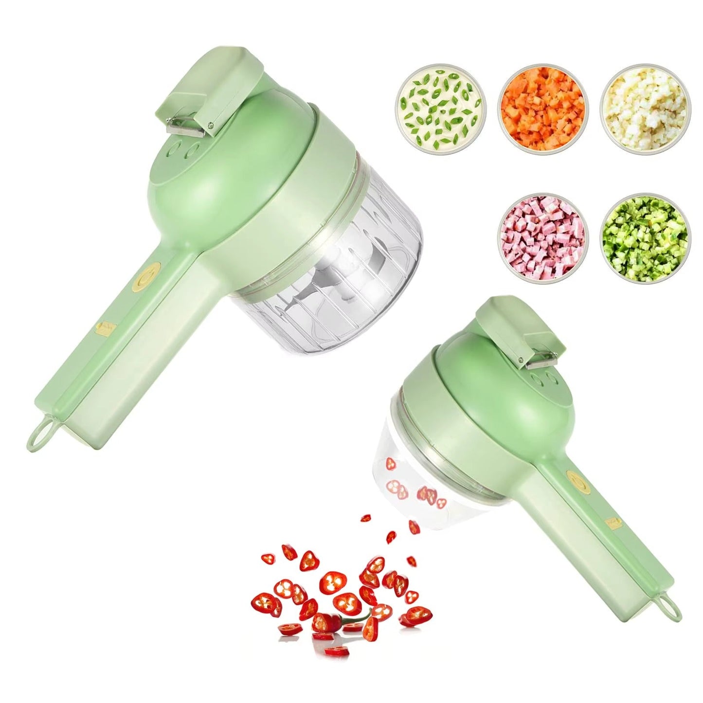 Tocator si maruntitor electric pentru alimente si legume 4 in 1