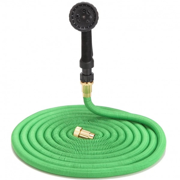 Furtun Extensibil Gradina 37M Magic Garden Hose Cu Accesoriu pentru Stropit, 8 Functii, Rezistent La Presiune, Diverse Culori