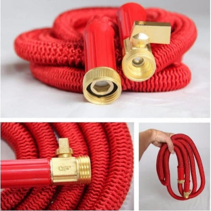 Furtun Extensibil Gradina 37M Magic Garden Hose Cu Accesoriu pentru Stropit, 8 Functii, Rezistent La Presiune, Diverse Culori